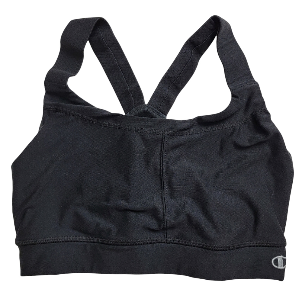 Champion Powertrain Black Racerback Sports Bra Medium
